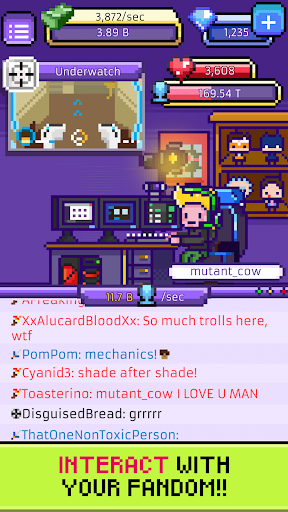 xStreamer: Juego de simulación inactiva