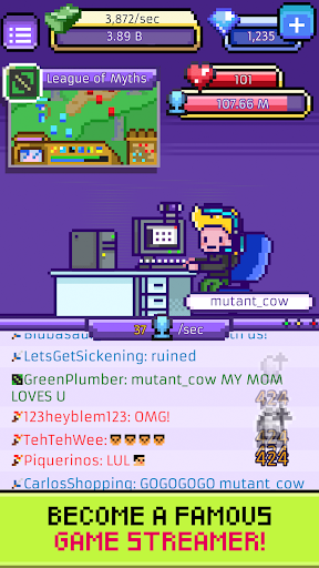 xStreamer: Juego de simulación inactiva